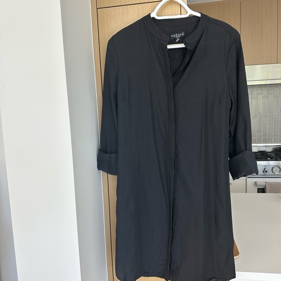Oxford Victoria Black 100% cotton button sown dress shirt size S 🇨🇦 - Picture 1 of 5